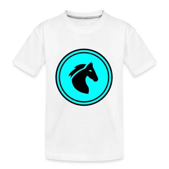 Icône Cheval Cheval - T-shirt bio Premium Enfant - blanc - Devant
