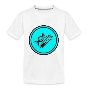 Test tube chemistry - Kids' Premium Organic T-Shirt - white - Front