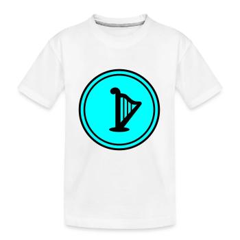 Symbole de la harpe - T-shirt bio Premium Enfant - blanc - Devant