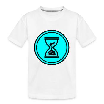 Icône de sablier - T-shirt bio Premium Enfant - blanc - Devant