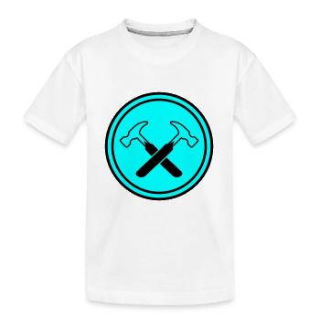 Hammer Symbol - Kids' Premium Organic T-Shirt - white - Front