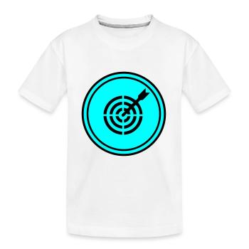 Symbole des fléchettes - T-shirt bio Premium Enfant - blanc - Devant