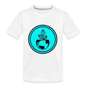 Planet Erde - Kinder Premium Bio T-Shirt - Weiß - Vorne