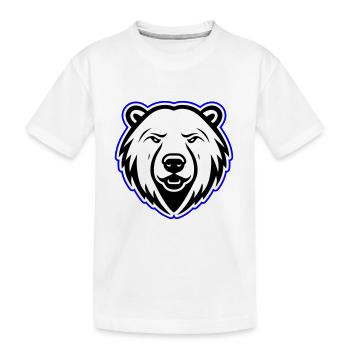 Tête d’ours polaire Ours polaire - T-shirt bio Premium Enfant - blanc - Devant
