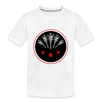 Darts Team Dartpfeile Symbol - Kinder Premium Bio T-Shirt - Weiß - Vorne