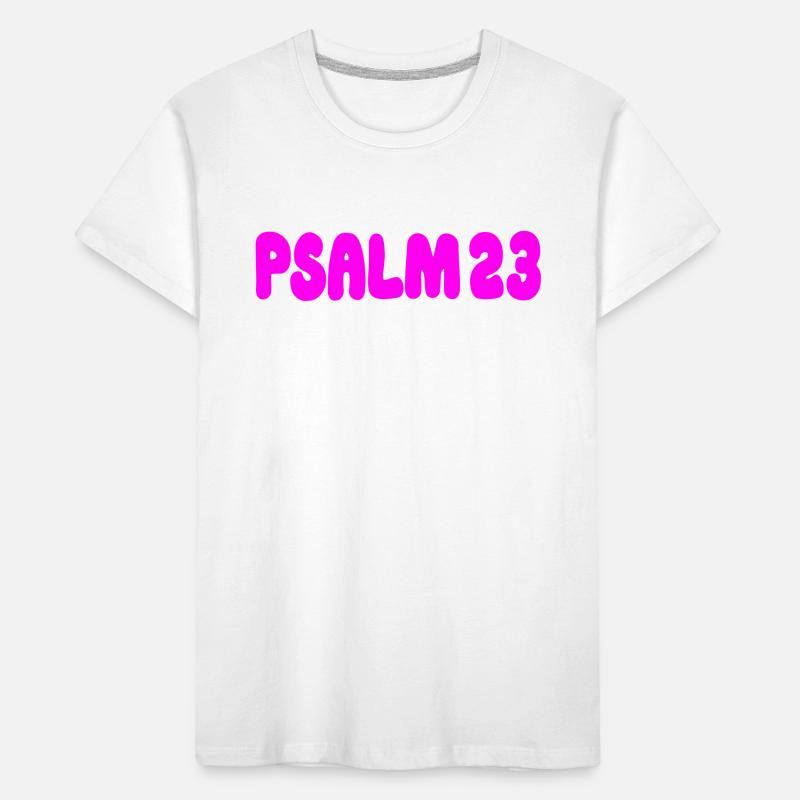 Psalm 23, Bibelvers, Jesus Christus Kinder Premium Bio T-Shirt