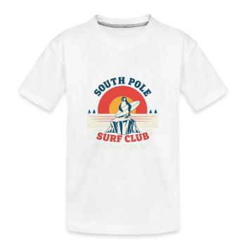 South Pole Surf Club - Ça chauffe - Surfeur - T-shirt bio Premium Enfant - blanc - Devant