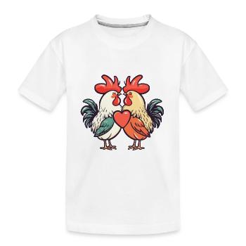 Couple Love Couple In Love - Kids' Premium Organic T-Shirt - white - Front