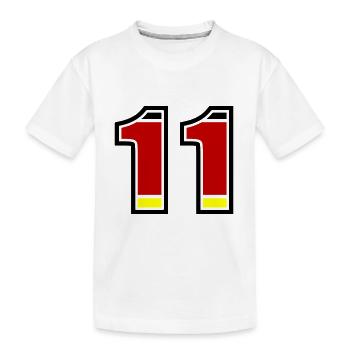 Maillot Allemagne numéro 11 - T-shirt bio Premium Enfant - blanc - Devant