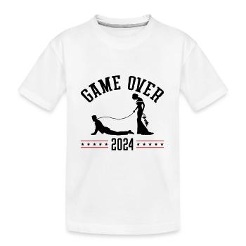 Game Over 2024 Hochzeit - Kinder Premium Bio T-Shirt - Weiß - Vorne