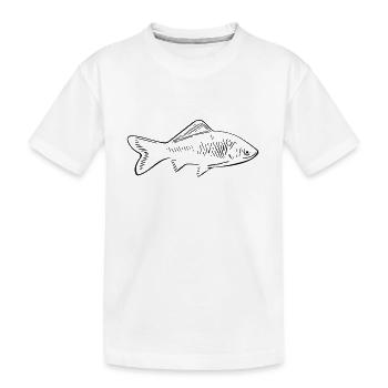 fish - Kids' Premium Organic T-Shirt - white - Front