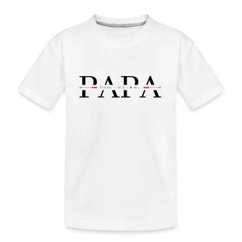 Joyeuse fête des pères - T-shirt bio Premium Enfant - blanc - Devant