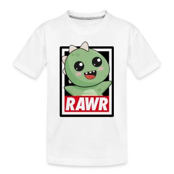 Dinosaure Rawr - T-shirt bio Premium Enfant - blanc - Devant