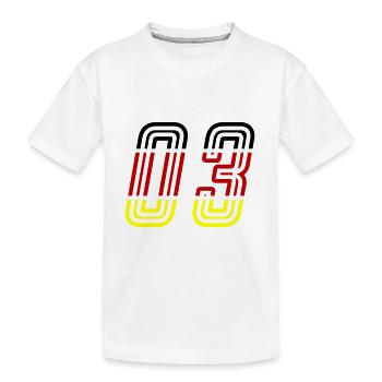 3 Symbole numérique Allemagne - T-shirt bio Premium Enfant - blanc - Devant
