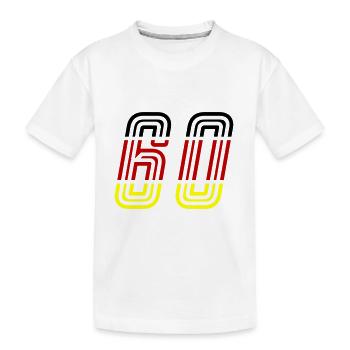 60 symbole de numéro Allemagne - T-shirt bio Premium Enfant - blanc - Devant