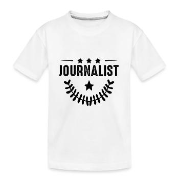Journalist Beruf - Kinder Premium Bio T-Shirt - Weiß - Vorne