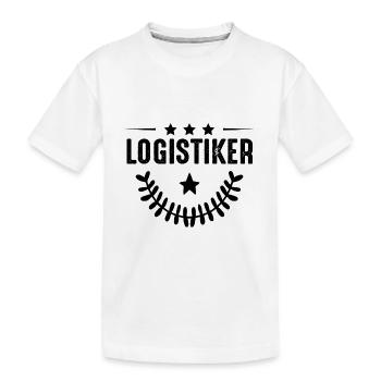 Métier de logisticien - T-shirt bio Premium Enfant - blanc - Devant