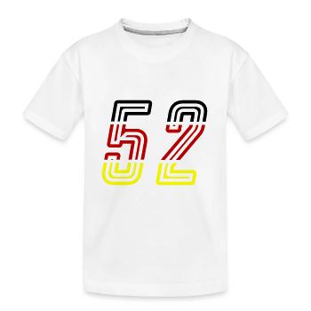 52 Symbole numérique Allemagne - T-shirt bio Premium Enfant - blanc - Devant