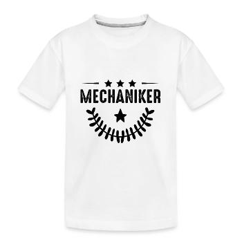 Mechanic profession - Kids' Premium Organic T-Shirt - white - Front