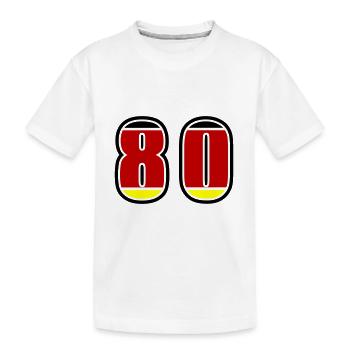 Maillot Allemagne numéro 80 - T-shirt bio Premium Enfant - blanc - Devant