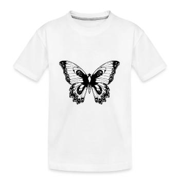 Tatouage de papillon - T-shirt bio Premium Enfant - blanc - Devant