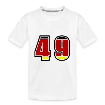49 Numéro Allemagne Jersey - T-shirt bio Premium Enfant - blanc - Devant