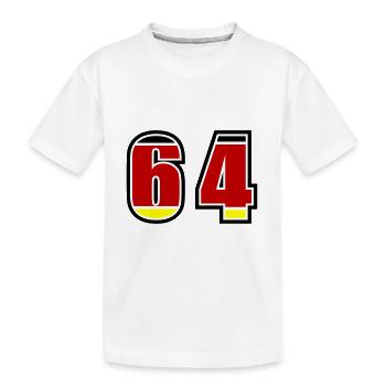 64 Numéro Allemagne Jersey - T-shirt bio Premium Enfant - blanc - Devant
