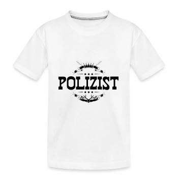 Polizist Beruf - Kinder Premium Bio T-Shirt - Weiß - Vorne