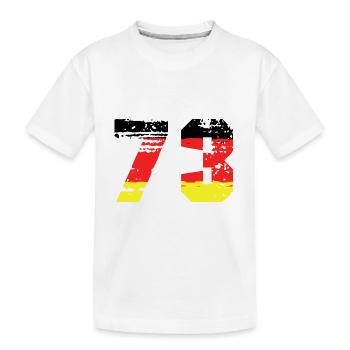 73 Numéro Allemagne Jersey - T-shirt bio Premium Enfant - blanc - Devant
