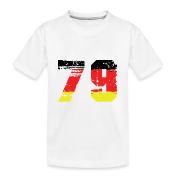 79 Numéro Allemagne Jersey - T-shirt bio Premium Enfant - blanc - Devant