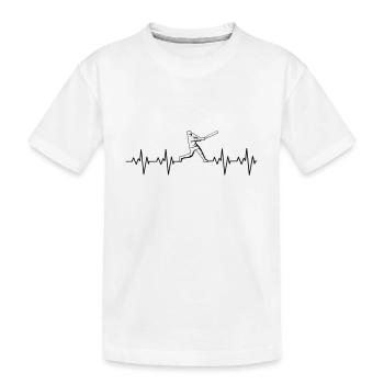 HEARTBEAT BASEBALL II - Design pour les fans de baseball ! - T-shirt bio Premium Enfant - blanc - Devant