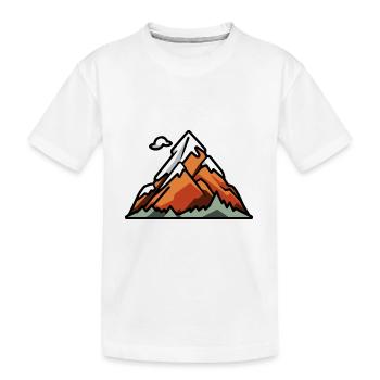 Paysage de montagne - T-shirt bio Premium Enfant - blanc - Devant