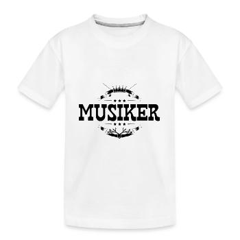 Musiker Beruf - Kinder Premium Bio T-Shirt - Weiß - Vorne