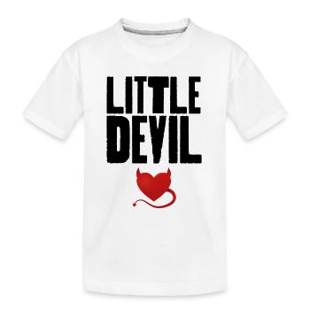 Little Devil - Kids' Premium Organic T-Shirt - white - Front
