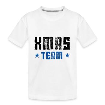 Xmas Team - Kinder Premium Bio T-Shirt - Weiß - Vorne