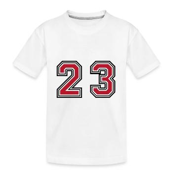 23 number symbol - Kids' Premium Organic T-Shirt - white - Front
