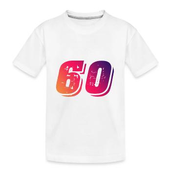 Symbole de 60 chiffres - T-shirt bio Premium Enfant - blanc - Devant