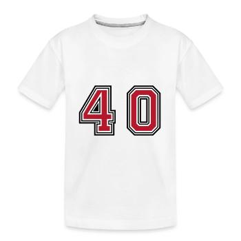 Symbole de 40 chiffres - T-shirt bio Premium Enfant - blanc - Devant