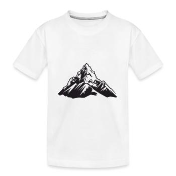 Paysage De Montagnes - T-shirt bio Premium Enfant - blanc - Devant