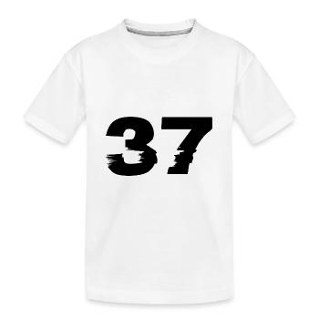 37 Zahl - Kinder Premium Bio T-Shirt - Weiß - Vorne