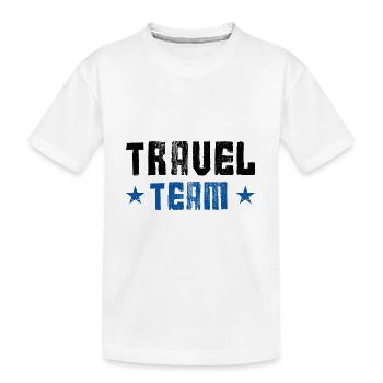 Travel Team - Kinder Premium Bio T-Shirt - Weiß - Vorne