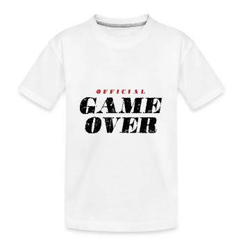 Citation Game Over - T-shirt bio Premium Enfant - blanc - Devant