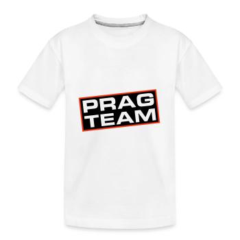 Prag Team - Kinder Premium Bio T-Shirt - Weiß - Vorne