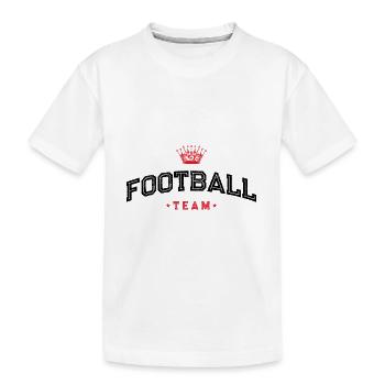 Équipe de football - T-shirt bio Premium Enfant - blanc - Devant