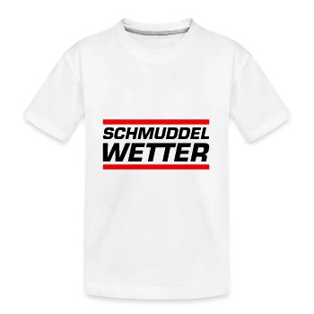 Schmuddel Wetter - Kinder Premium Bio T-Shirt - Weiß - Vorne