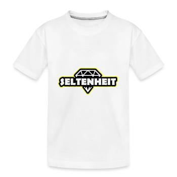 Seltenheit Diamant Spruch Motto - Kinder Premium Bio T-Shirt - Weiß - Vorne