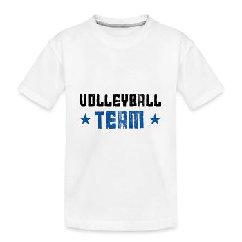 Volleyball Team - Kids' Premium Organic T-Shirt - white - Front