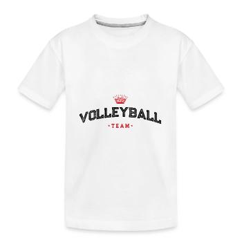 Volleyball Team - Kids' Premium Organic T-Shirt - white - Front