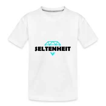Seltenheit Unikat - Kinder Premium Bio T-Shirt - Weiß - Vorne