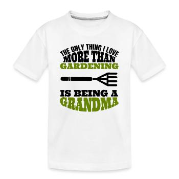 Garten Gärtnerin Großmutter Geschenk Gärtner Oma - Kinder Premium Bio T-Shirt - Weiß - Vorne